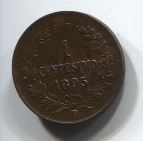 1 чентезимо 1895  XF+ Италия