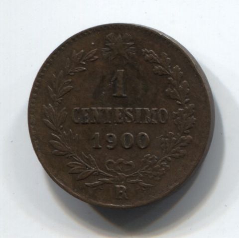 1 чентезимо 1900 XF Италия