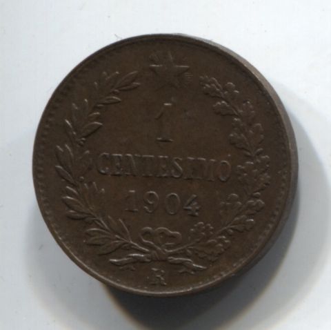 1 чентезимо 1904 XF Италия