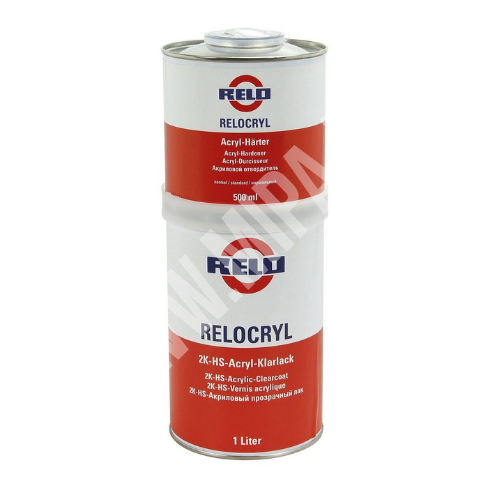 Relo Relocryl 2K-HS-Acryl Klarlack Лак акриловый с отвердителем, 2:1, объем 1,5л.