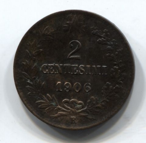 2 чентезимо 1906 Италия