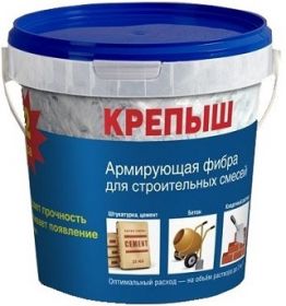 Армирующая Фибра Крепыш 0.5кг для Сухих Строительных Смесей.