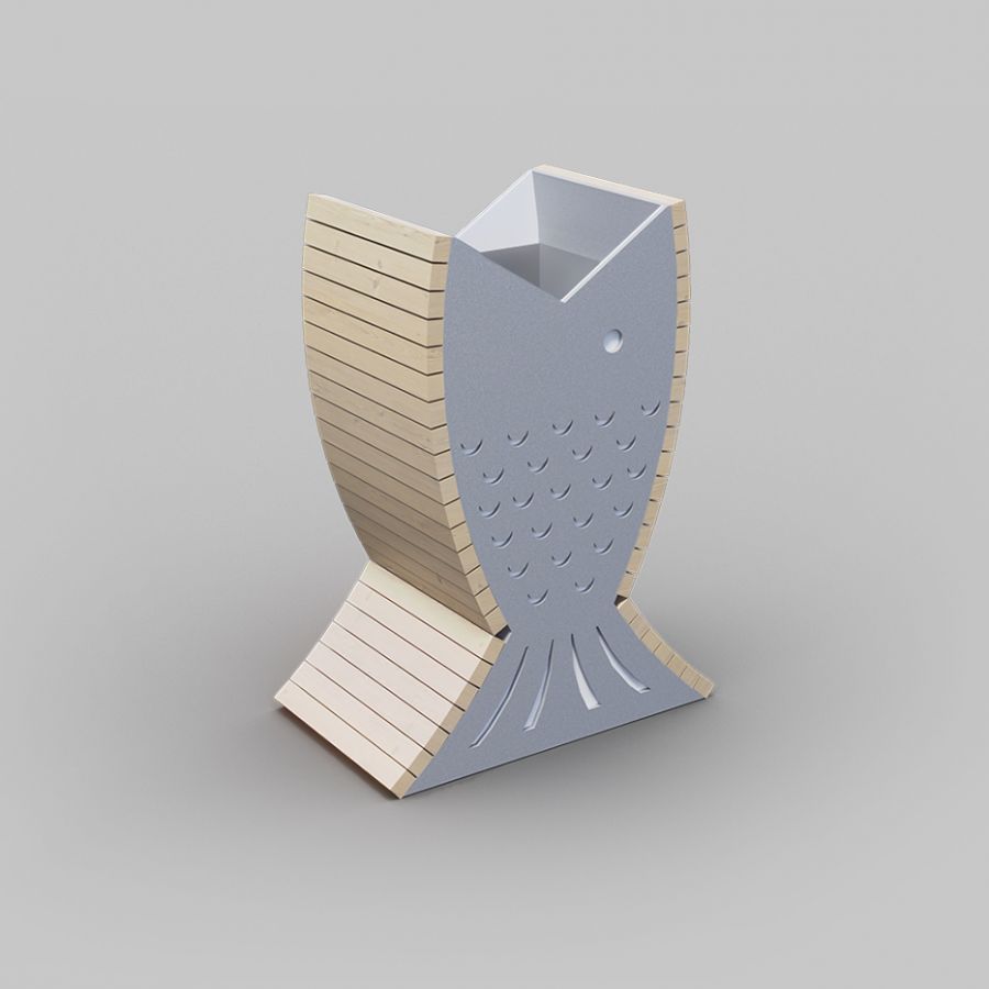 УРНА "РЫБА-МУСОРОЕД"