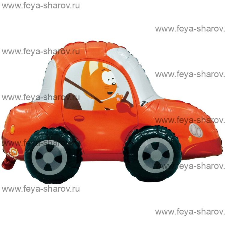 Шар Котэ в машине 43х72 см (воздух)