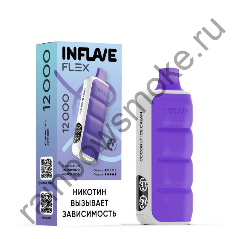 Inflave Flex 12000 - Кокосовое Мороженое (Coconut Ice Cream)