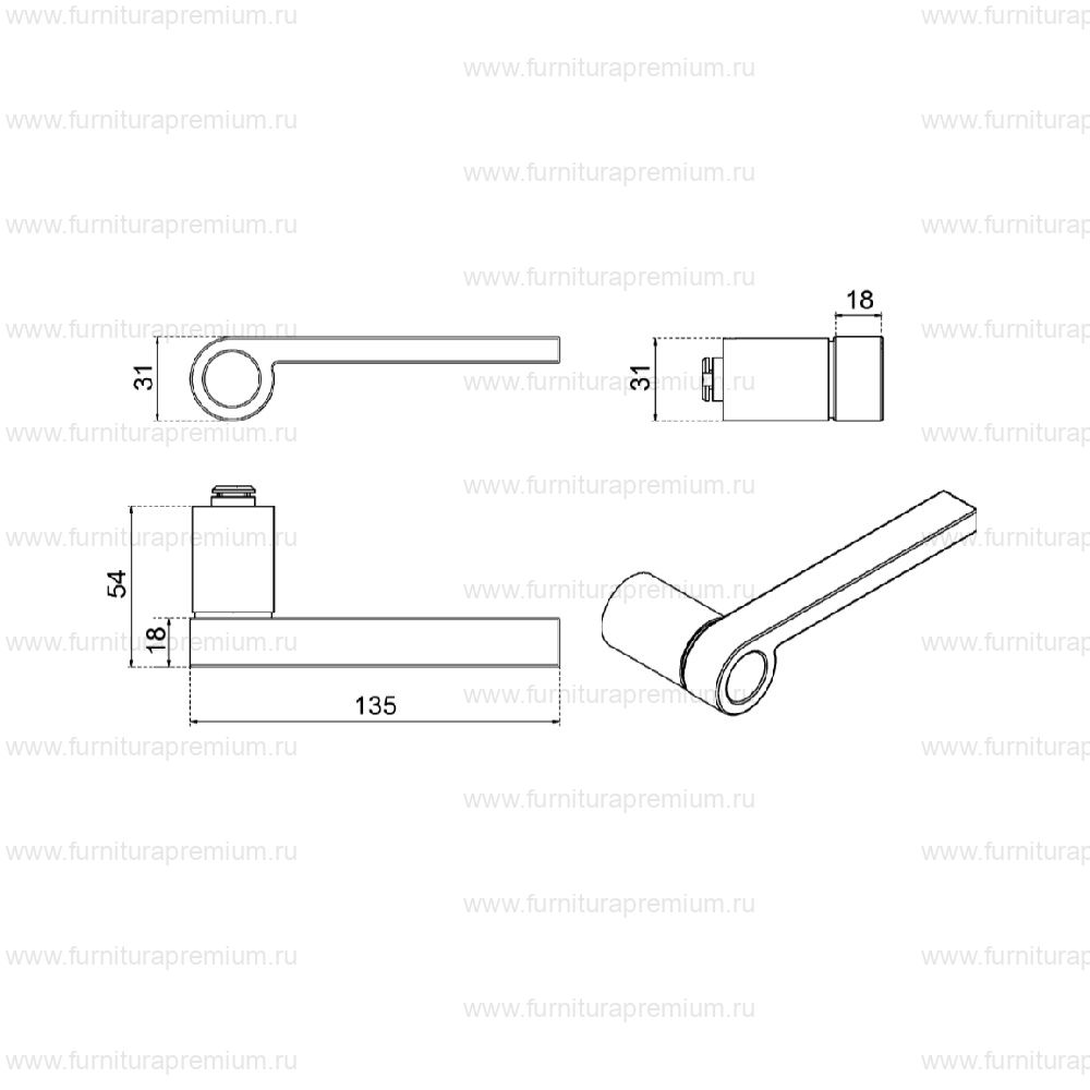 Ручка Frascio Hemisfera