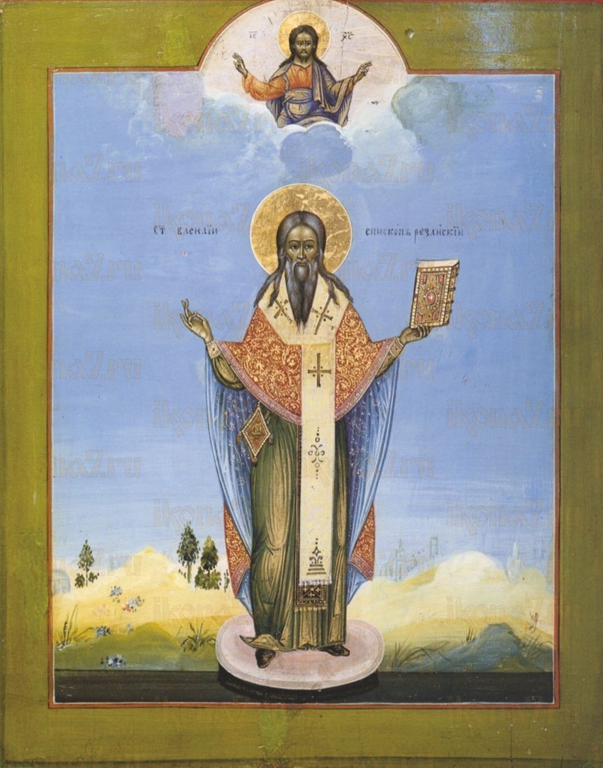 Икона Василия Рязанского: Свет Православия (рукописная)