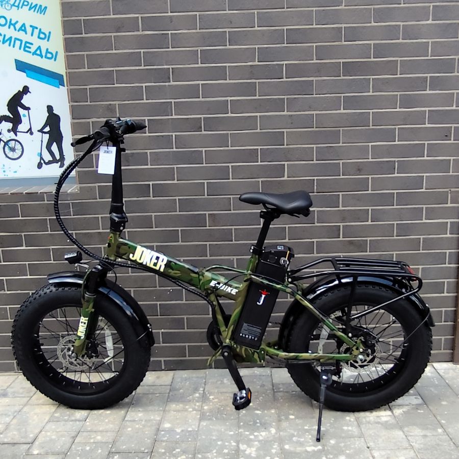 Электровелосипед фэтбайк 20"*4.0" хаки 1000W