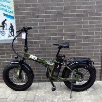 Электровелосипед фэтбайк 20"*4.0" хаки 1000W