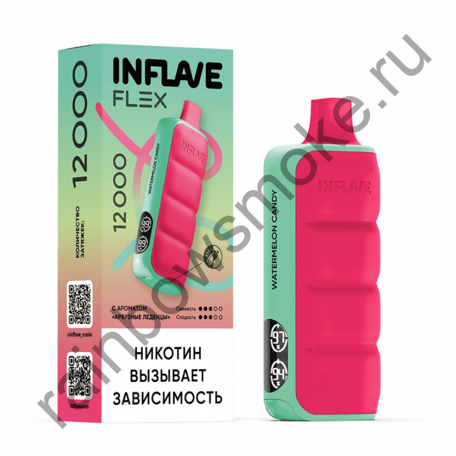Inflave Flex 12000 - Арбузные Леденцы (Watermelon Lollipops)