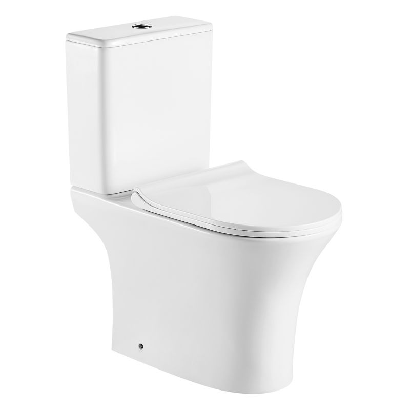 Унитаз-компакт Azario FRETTA ROUND N напольный, безободковый AZ-1038A