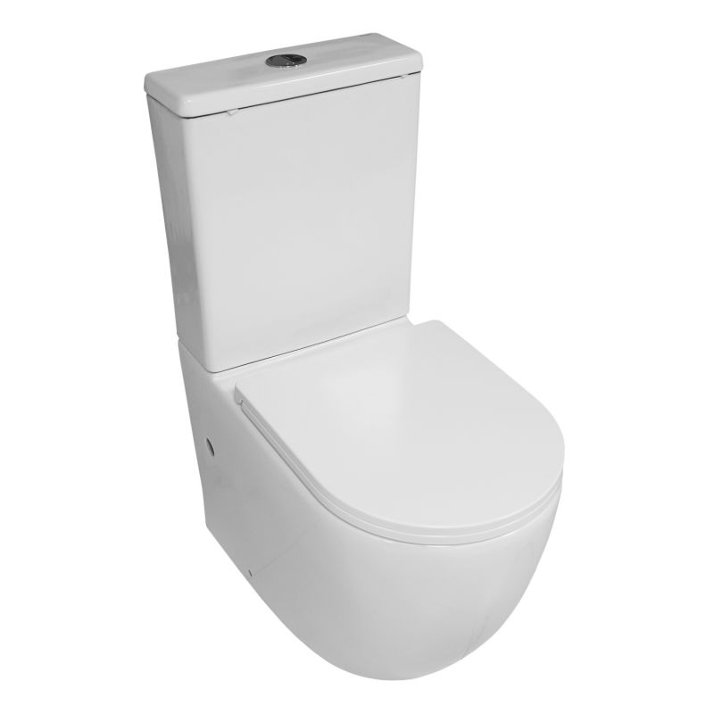 Унитаз напольный Azario Blanco безободковый, AZ-T003B-R