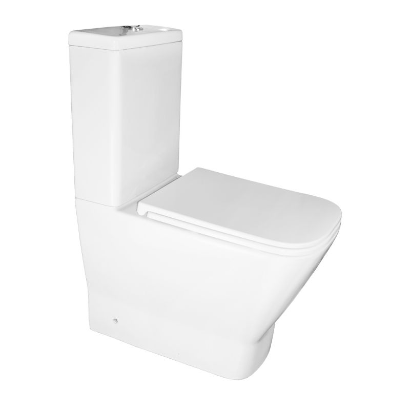 Унитаз-компакт Azario Joy напольный, безободковый, торнадо AZ-2168-UQ3