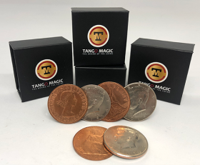 Hopping Half with Expanded Shell Coins & English Penny D0059 by Tango