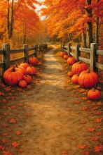 Фон стена "Autumn wall №27"