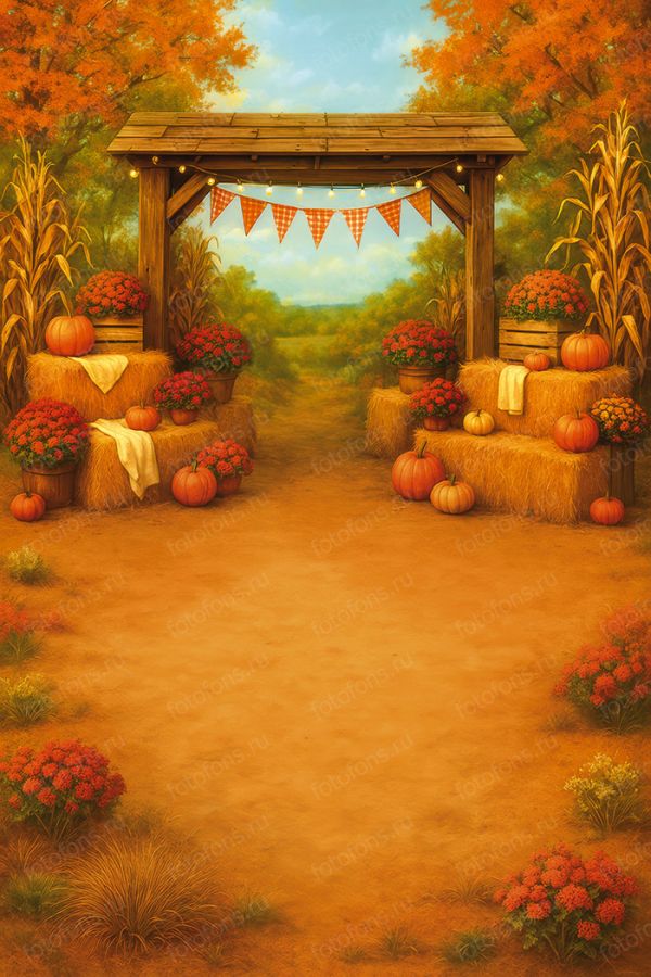 Фон стена "Autumn wall №28"