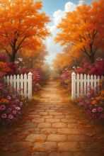 Фон стена "Autumn wall №30"