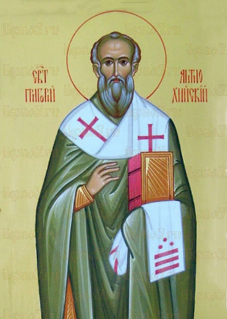 Икона Григорий Омиритский (рукописная)