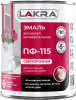 Эмаль ПФ-115 Lakra 1кг Белая Матовая, Атмосферостойкая, Алкидная, Сверхпрочная / Лакра.