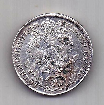20 крейцеров 1787 Австрия Священная Римская Империя