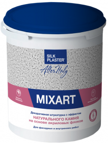 Декоративная Мозаичная Штукатурка Alteritaly Mixart 4.5кг на Основе Цветных Микрофракций / Силк Пластер Миксарт