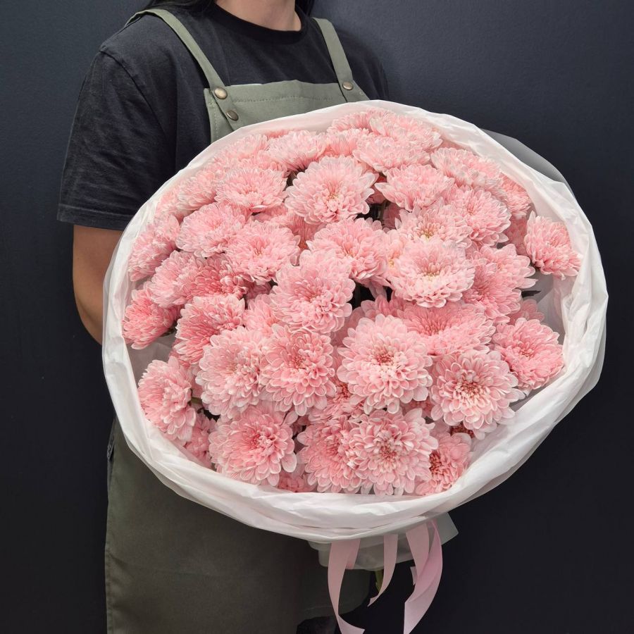 Букет 15 кустовых хризантем