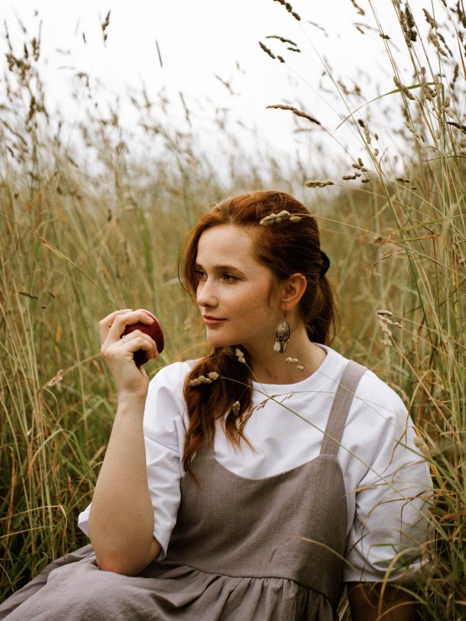 Сарафан Ortica из крапивы серый