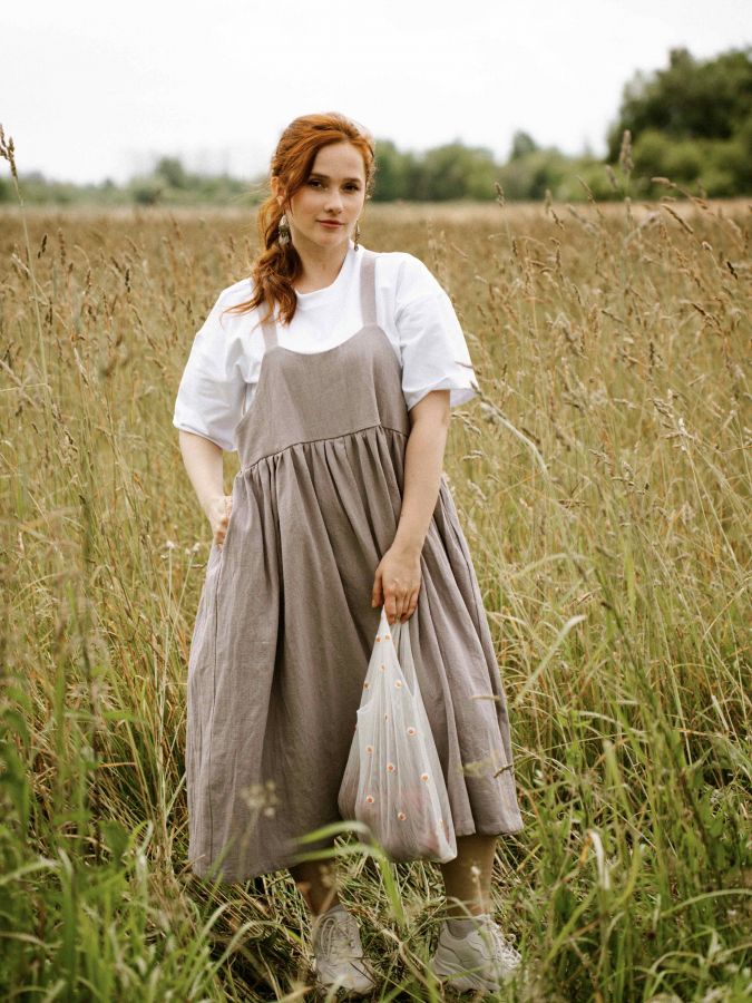 Сарафан Ortica из крапивы серый