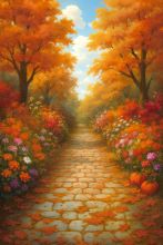 Фон стена "Autumn wall №36"