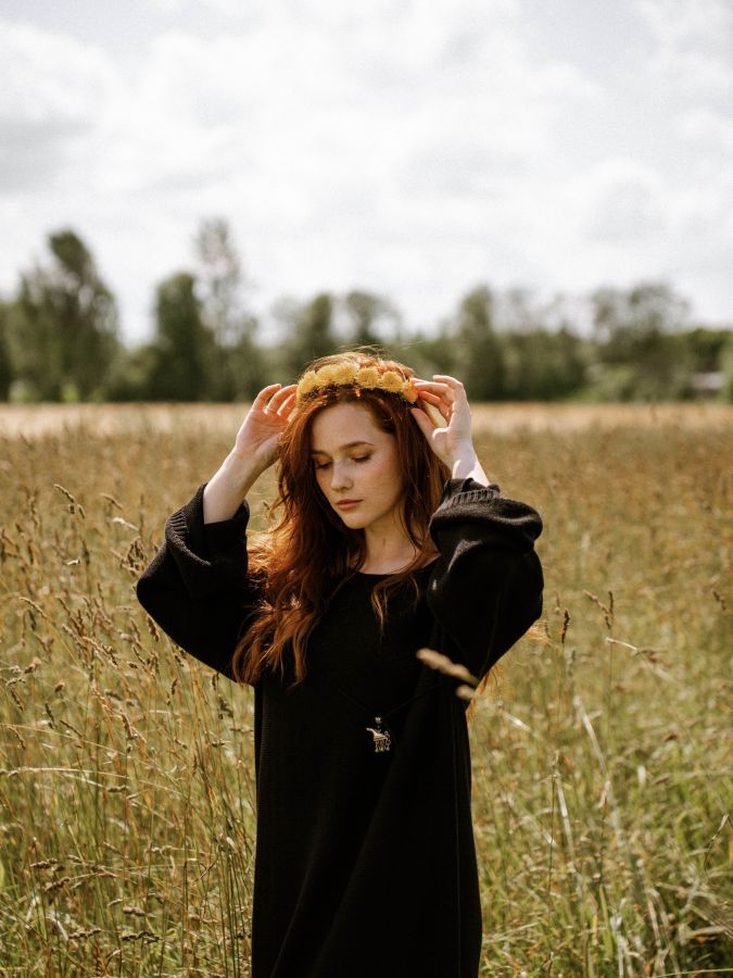 Платье Ondata вязаное черное