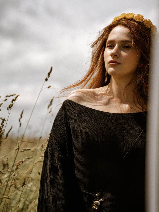 Платье Ondata вязаное черное