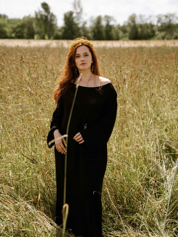 Платье Ondata вязаное черное