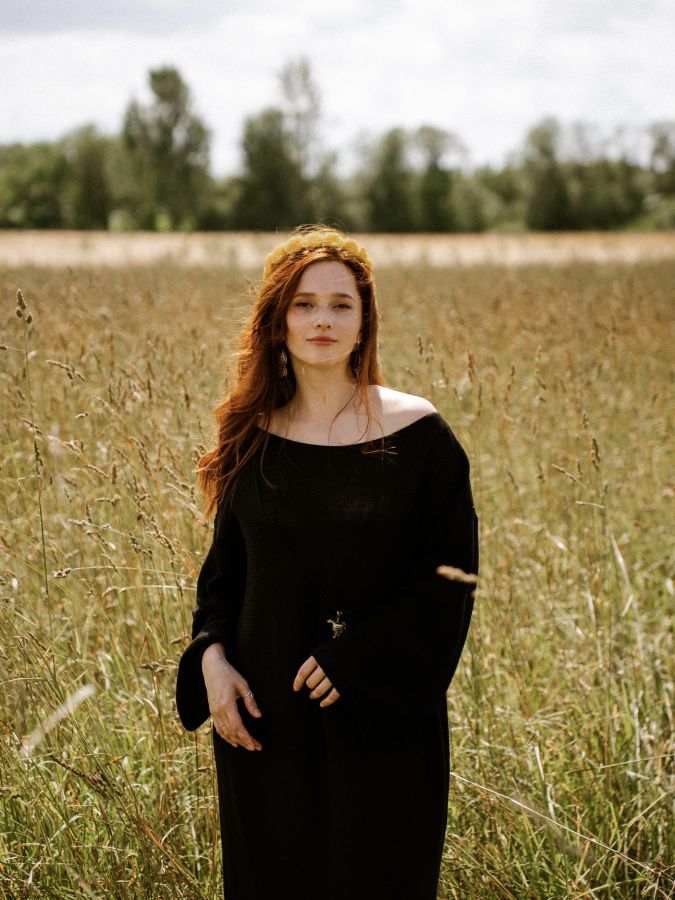 Платье Ondata вязаное черное