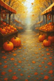 Фон стена "Autumn wall №38"