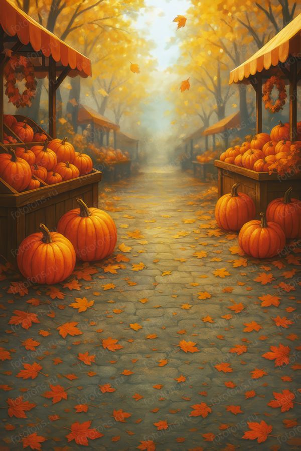 Фон стена "Autumn wall №38"