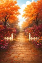 Фон стена "Autumn wall №40"