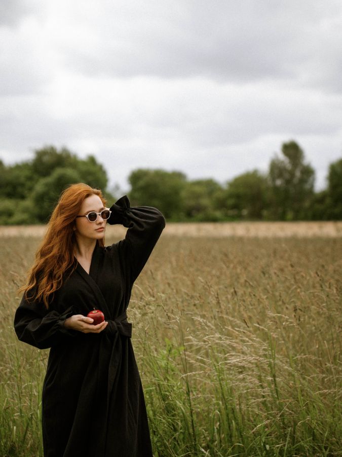 Кимоно из крапивы черное