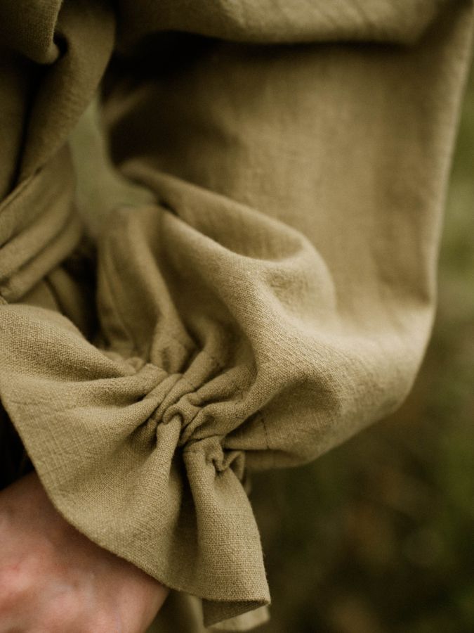 Жакет кимоно из крапивы травяной с регулируемыми рукавами