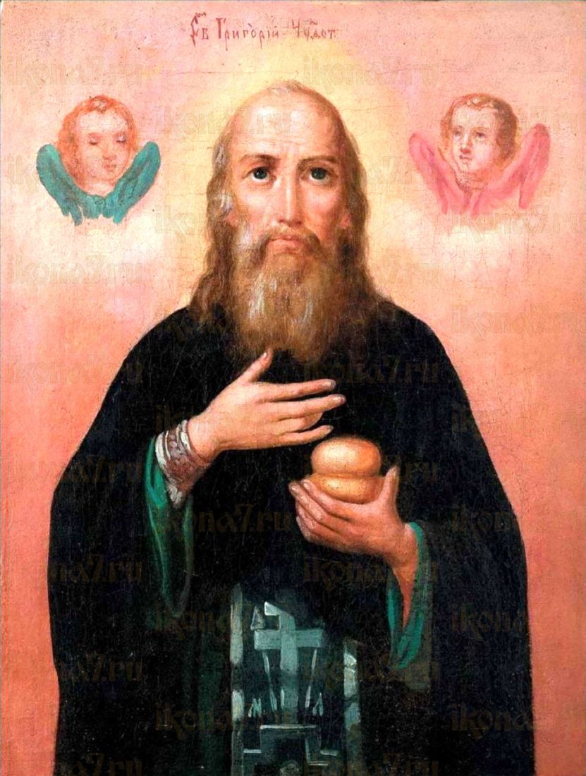 Икона Григорий Печерский (рукописная)