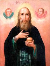 Икона Григорий Печерский (рукописная)