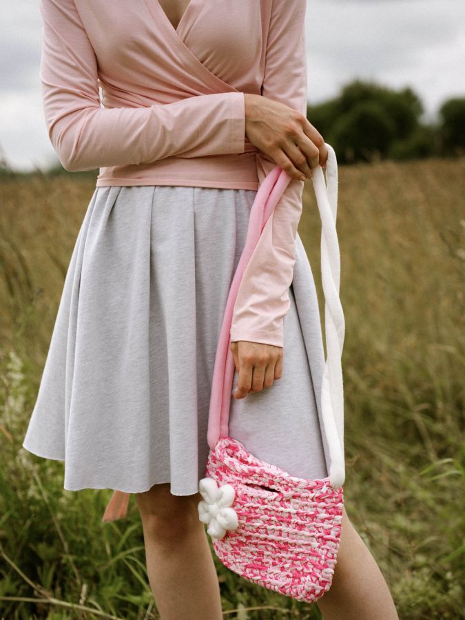 Лонгслив из кукурузы с завязками