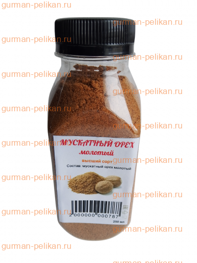 Мускатный орех молотый, баночка (высший сорт)