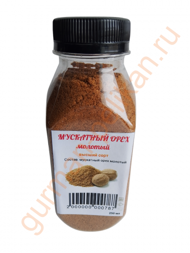 Мускатный орех молотый, баночка (высший сорт)