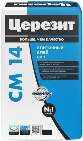 Клей для Плитки и Керамогранита 5кг Ceresit CM 14 Серый для Внутренних и Наружных Работ / Церезит СМ 14