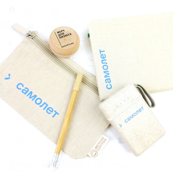 Эко мерч с логотипом САМОЛЕТ