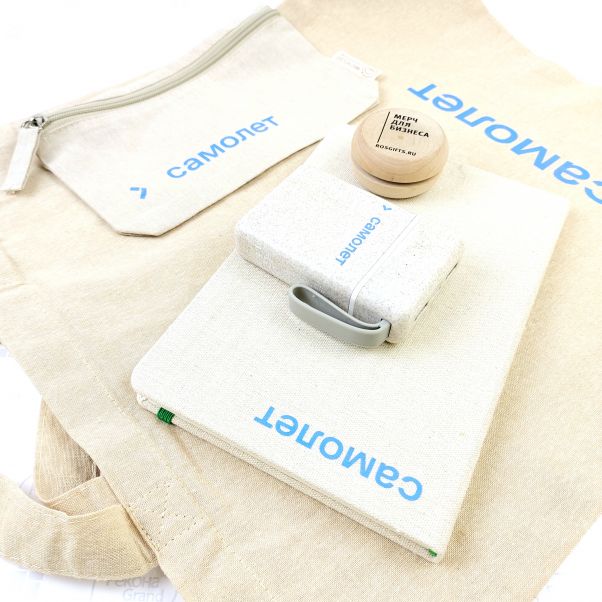 Эко мерч с логотипом САМОЛЕТ