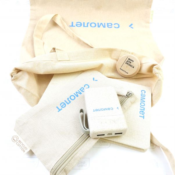 Эко мерч с логотипом САМОЛЕТ