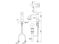 Смеситель для раковины TOTO GC TLG08301R схема 2