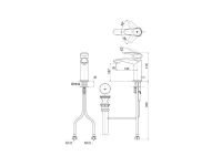 Смеситель для раковины TOTO GM TLG09301R схема 2