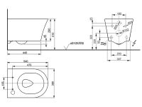 Унитаз подвесной TOTO GP CW553MUNW1 схема 2